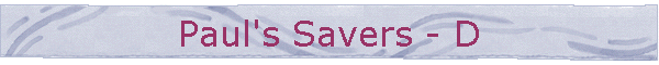 Paul's Savers - D